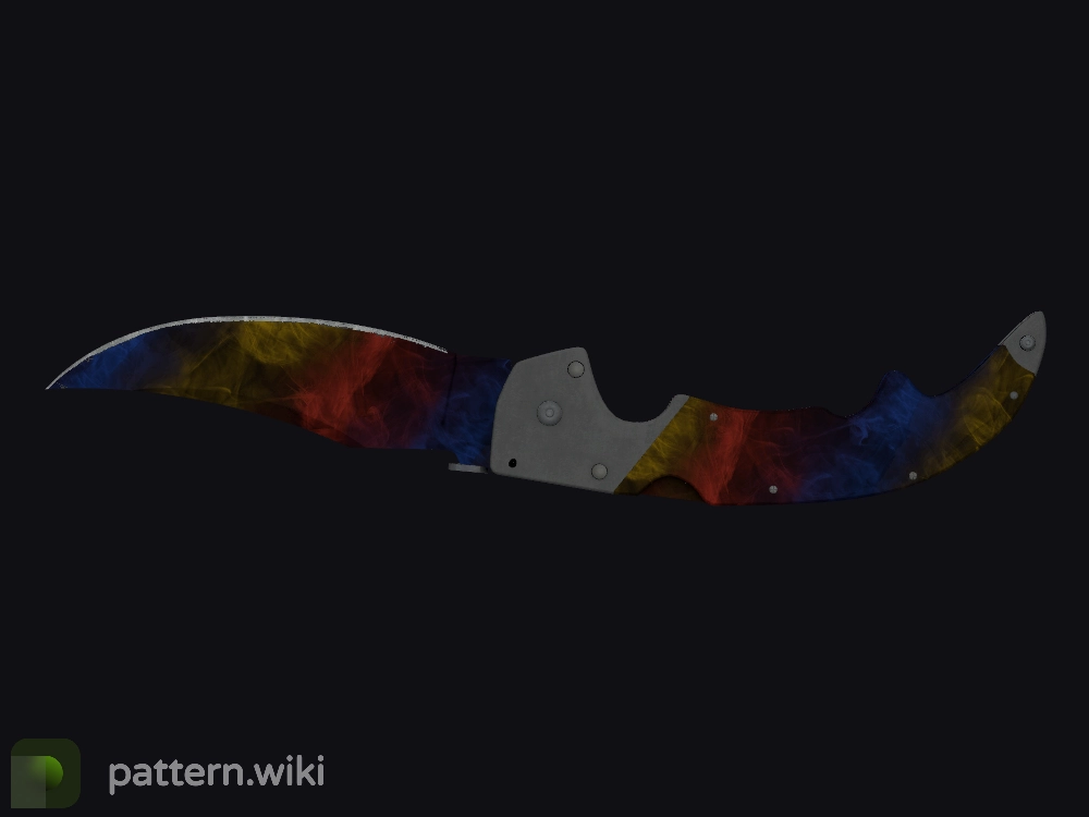 Falchion Knife Marble Fade seed 318