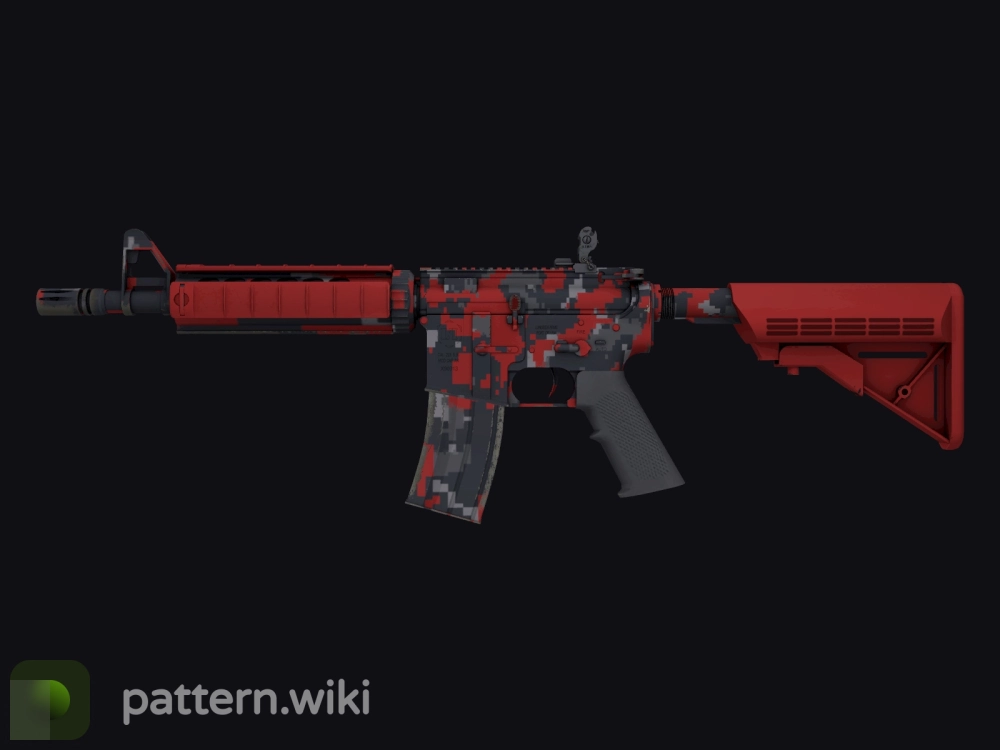 M4A4 Red DDPAT seed 33