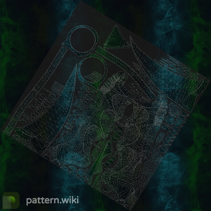 Karambit Gamma Doppler seed 350 pattern template