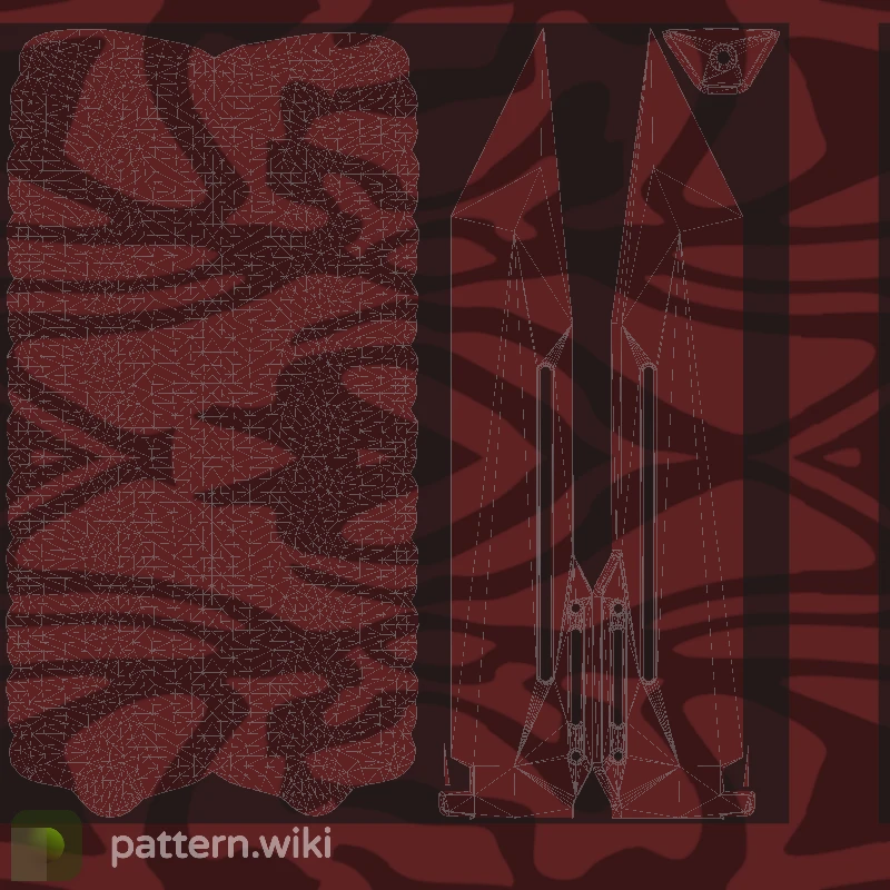 Paracord Knife Slaughter seed 873 pattern template