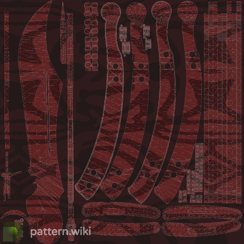 Butterfly Knife Slaughter seed 702 pattern template