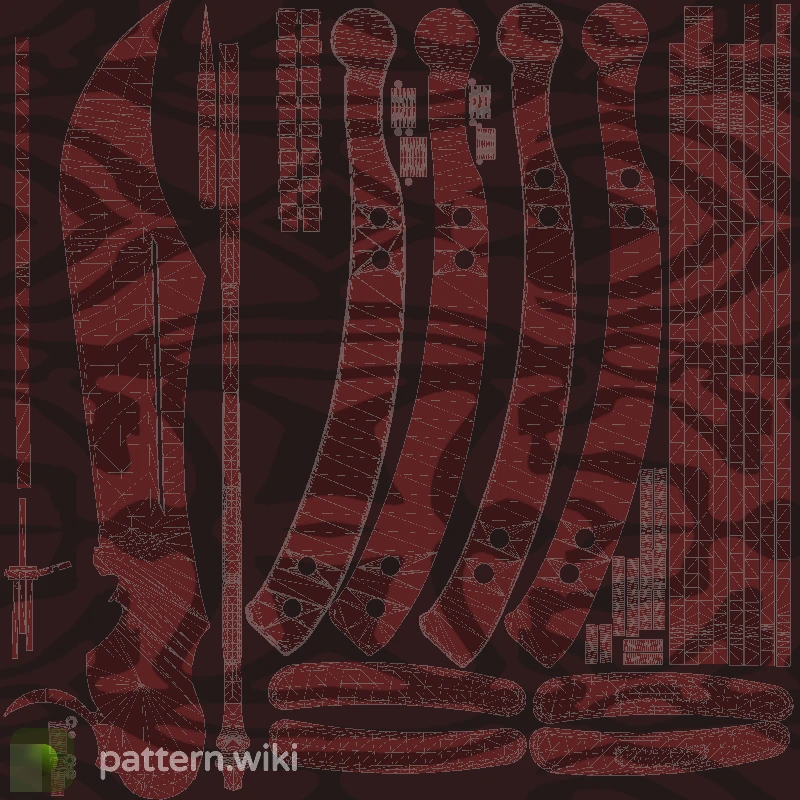 Butterfly Knife Slaughter seed 701 pattern template