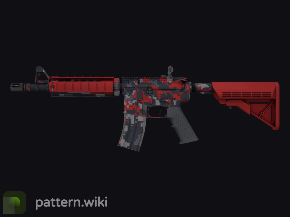 M4A4 Red DDPAT seed 98