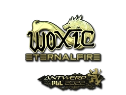 Sticker woxic (Gold) | Antwerp 2022 preview