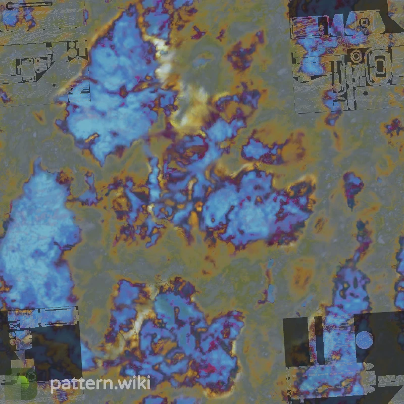 MAC-10 Case Hardened seed 142 pattern template