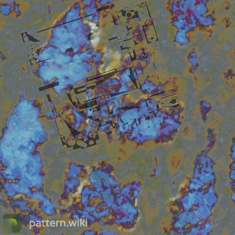 AK-47 Case Hardened seed 631 pattern template