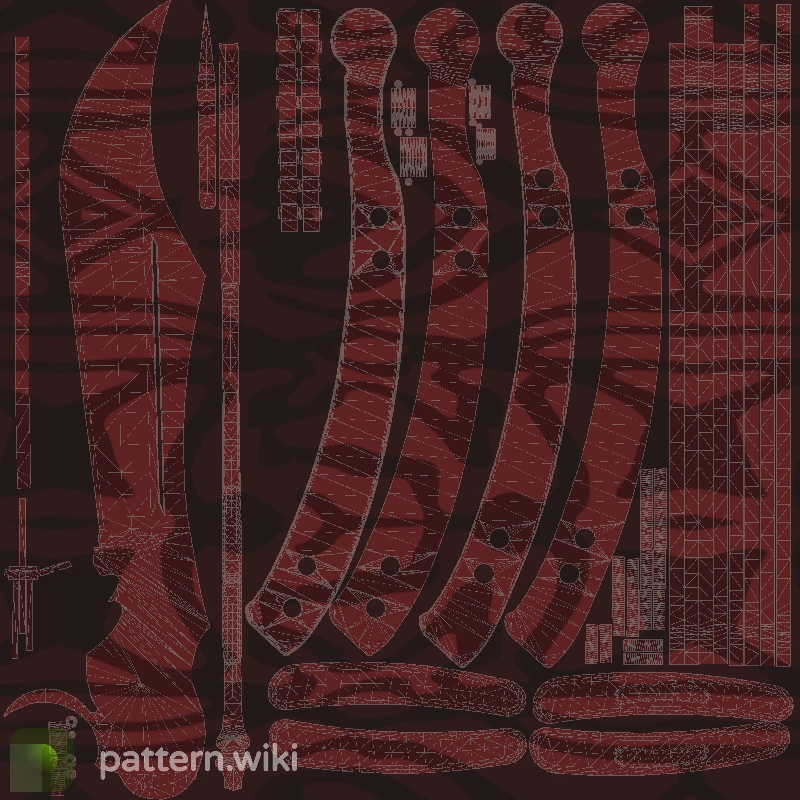 Butterfly Knife Slaughter seed 535 pattern template