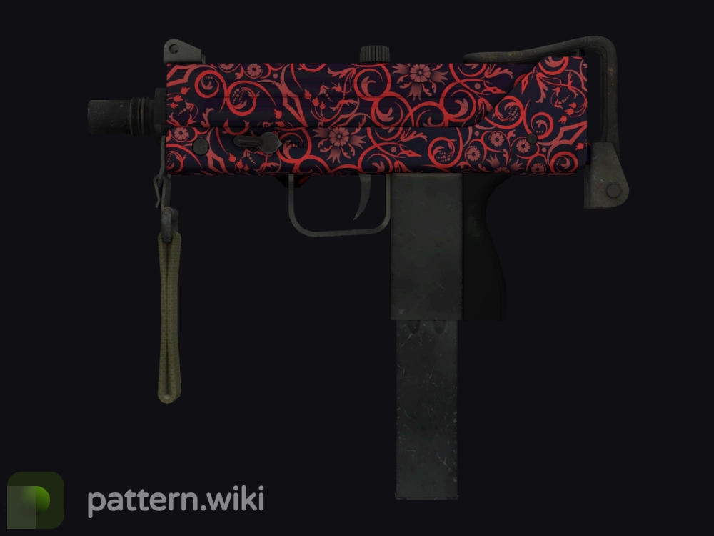 MAC-10 Red Filigree seed 308