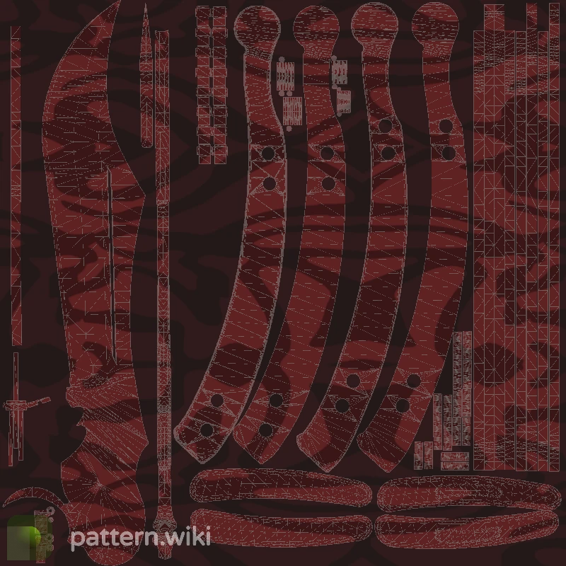 Butterfly Knife Slaughter seed 341 pattern template