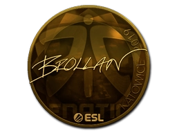 Sticker Brollan (Gold) | Katowice 2019 preview