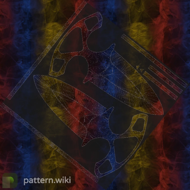 Shadow Daggers Marble Fade seed 599 pattern template