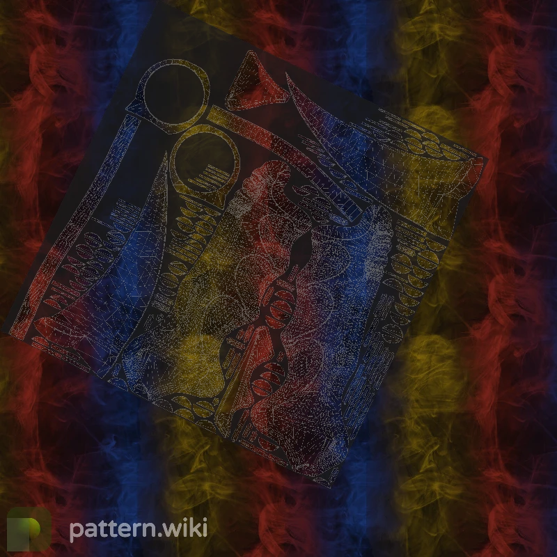 Karambit Marble Fade seed 709 pattern template