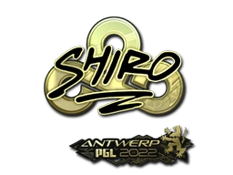 Sticker sh1ro (Gold) | Antwerp 2022 preview