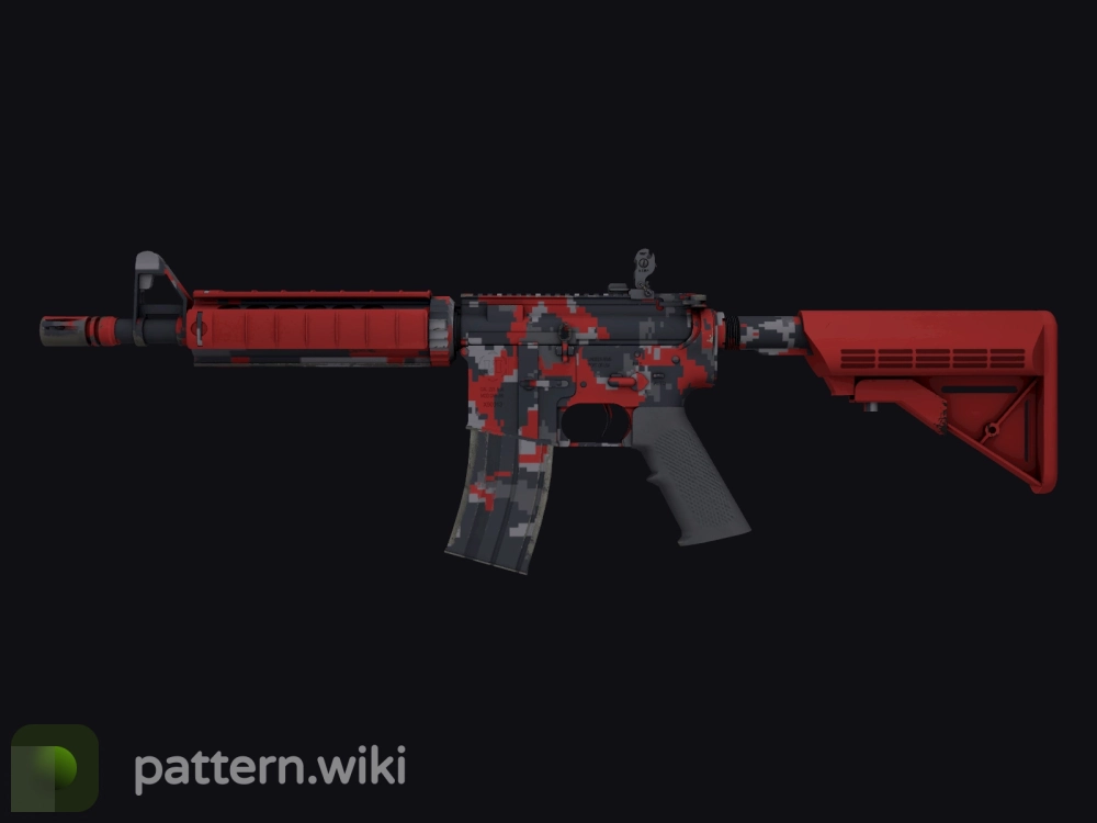 M4A4 Red DDPAT seed 831