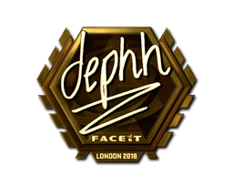 Sticker dephh (Gold) | London 2018 preview