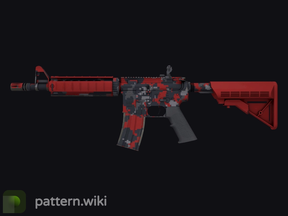 M4A4 Red DDPAT seed 245