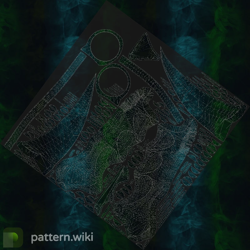 Karambit Gamma Doppler seed 424 pattern template