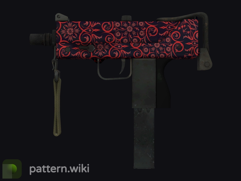 MAC-10 Red Filigree seed 59