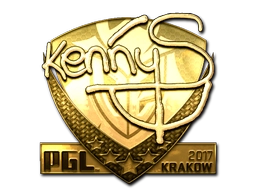 Sticker kennyS (Gold) | Krakow 2017 preview