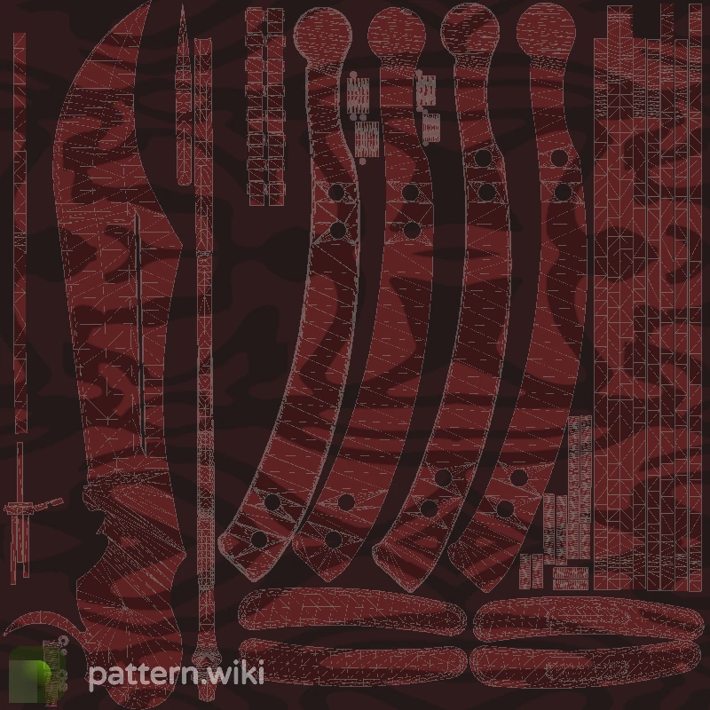 Butterfly Knife Slaughter seed 733 pattern template