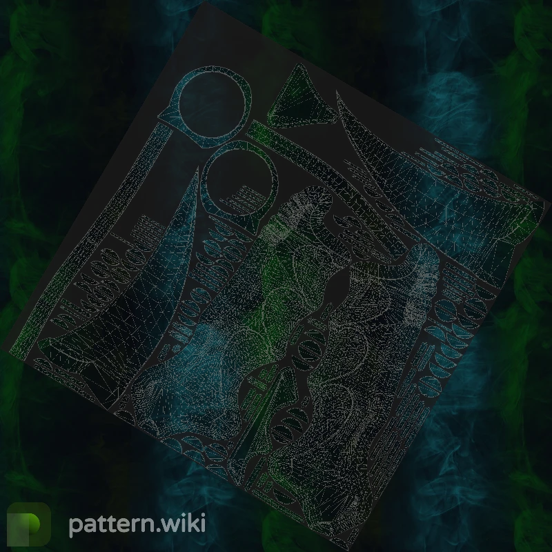 Karambit Gamma Doppler seed 288 pattern template