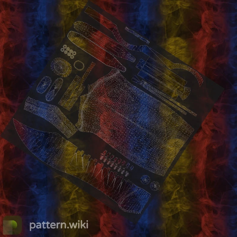 Bowie Knife Marble Fade seed 300 pattern template