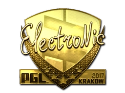 Sticker electronic (Gold) | Krakow 2017 preview