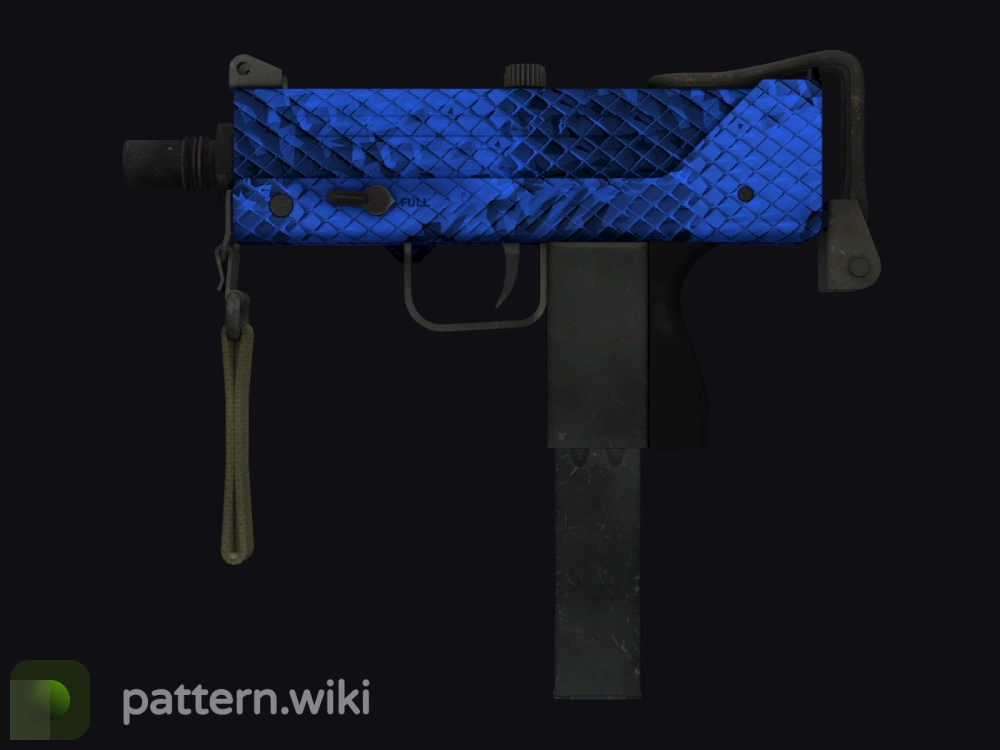 MAC-10 Lapis Gator seed 158