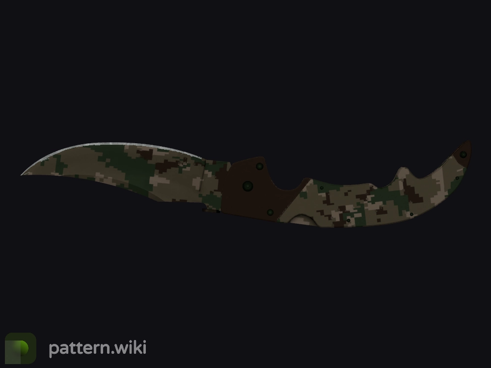 Falchion Knife Forest DDPAT seed 543