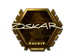 Sticker oskar (Gold) | London 2018 preview