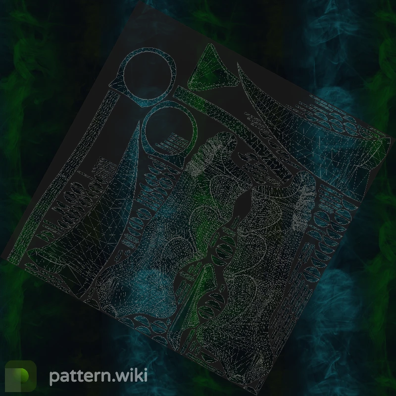 Karambit Gamma Doppler seed 355 pattern template