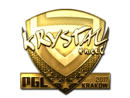 Sticker kRYSTAL (Gold) | Krakow 2017 preview