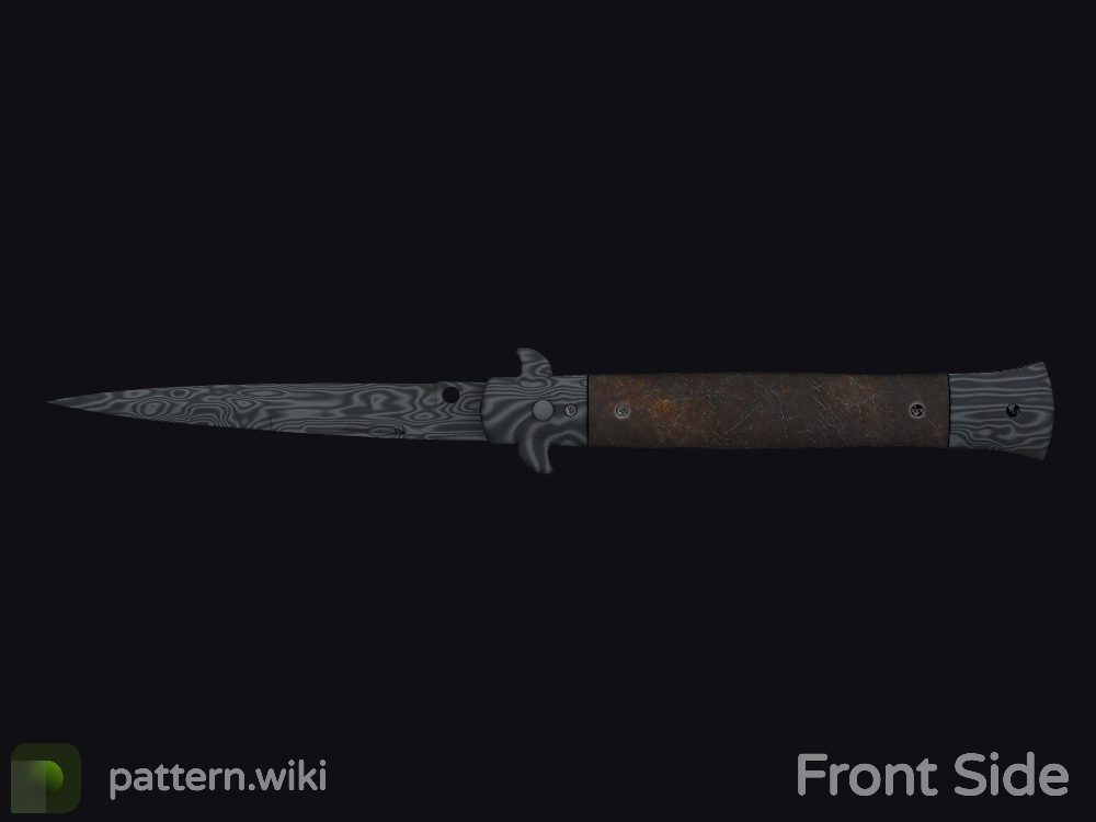 Stiletto Knife Damascus Steel seed 705