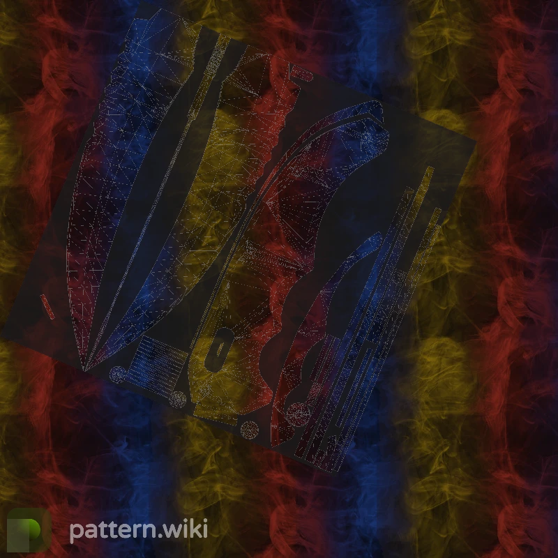 Flip Knife Marble Fade seed 232 pattern template