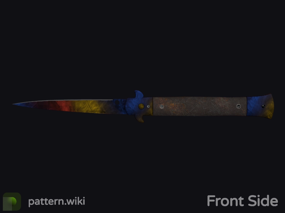 Stiletto Knife Marble Fade seed 573