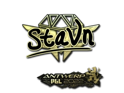 Sticker stavn (Gold) | Antwerp 2022 preview