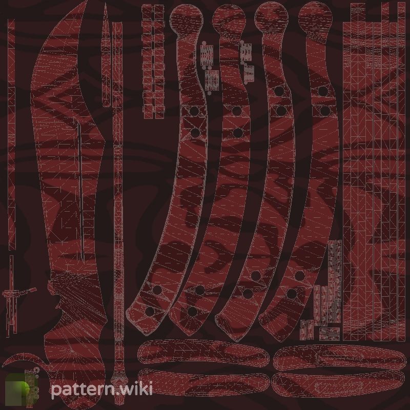 Butterfly Knife Slaughter seed 121 pattern template