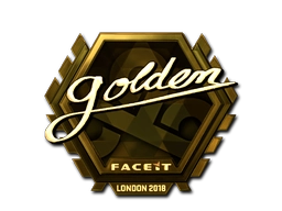 Sticker Golden (Gold) | London 2018 preview