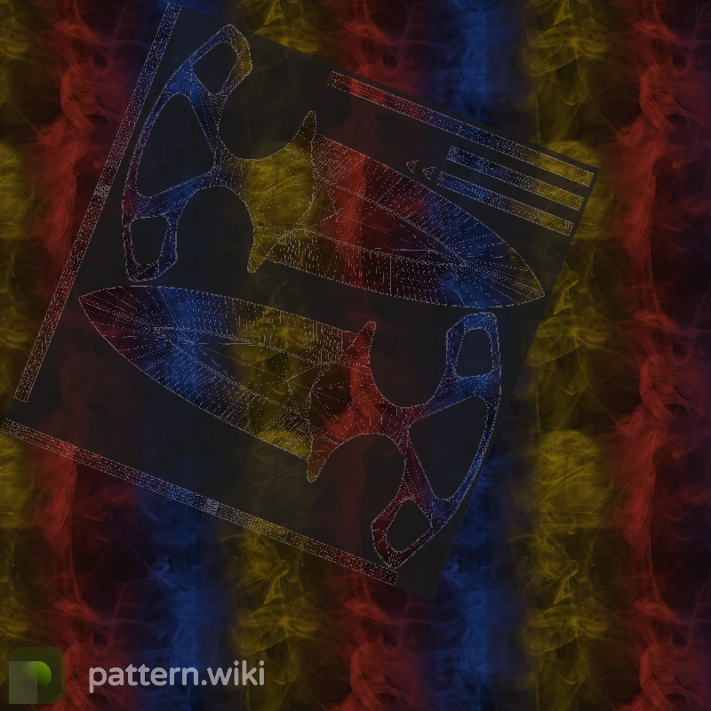 Shadow Daggers Marble Fade seed 233 pattern template