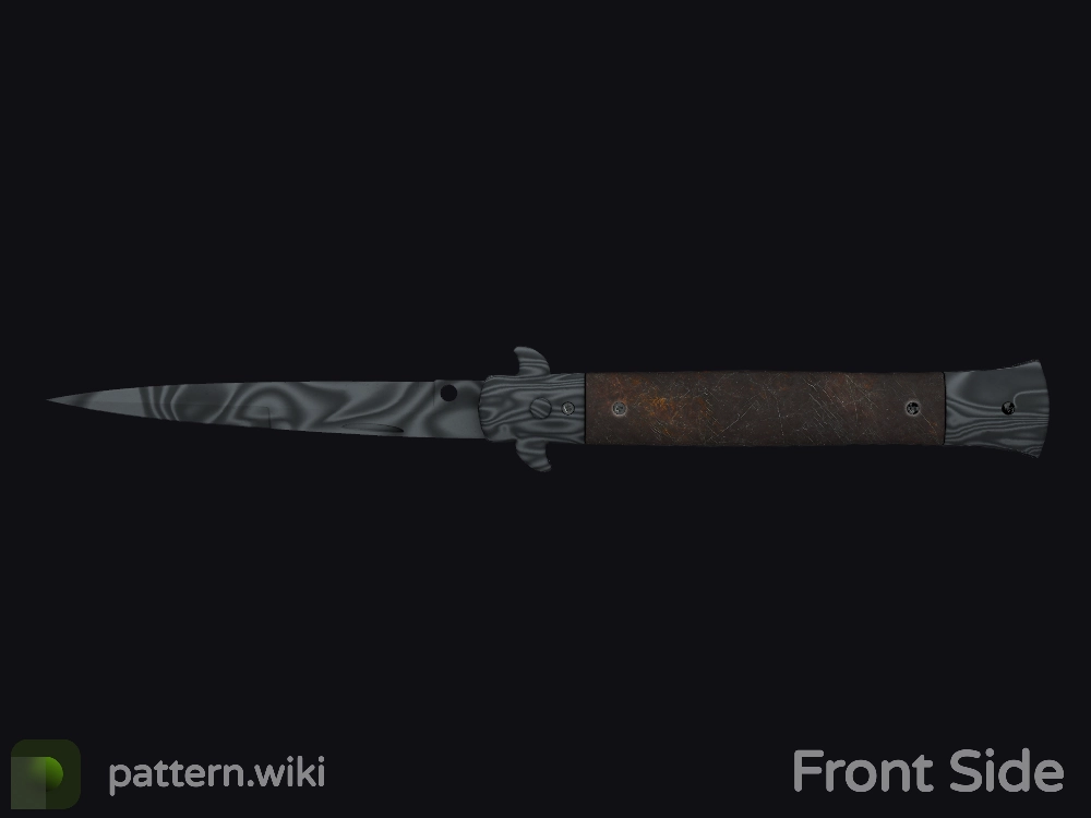 Stiletto Knife Damascus Steel seed 91