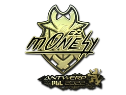 Sticker m0NESY (Gold) | Antwerp 2022 preview