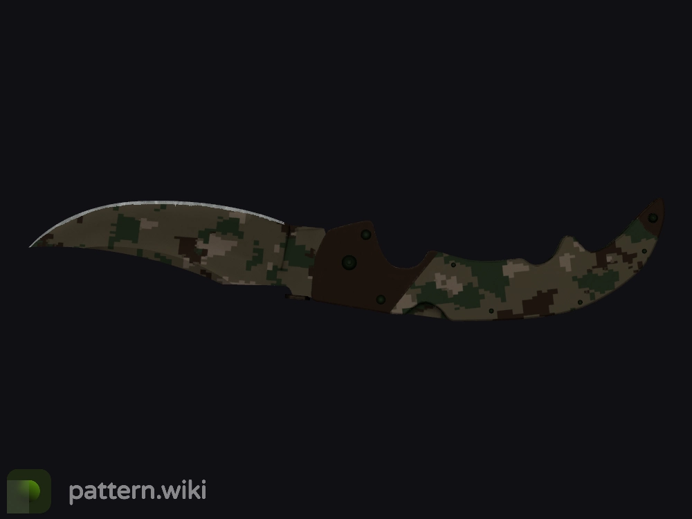 Falchion Knife Forest DDPAT seed 128