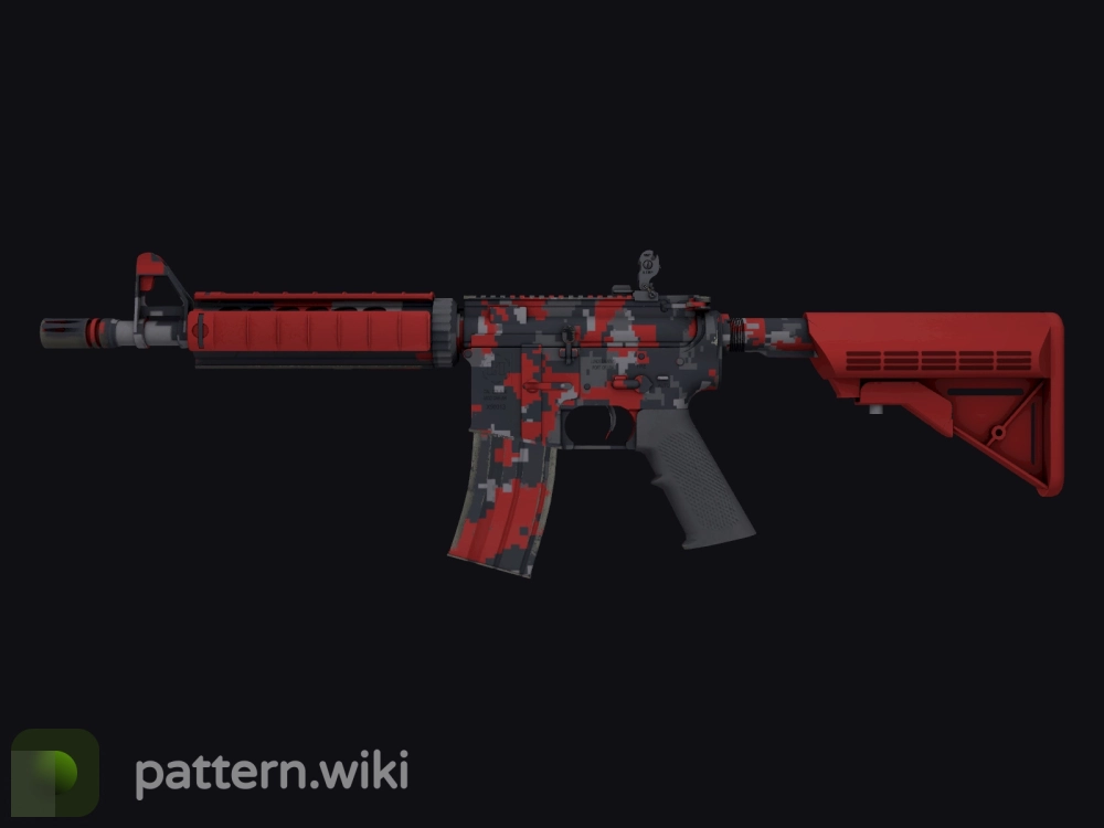 M4A4 Red DDPAT seed 954