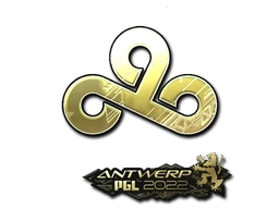 Sticker Cloud9 (Gold) | Antwerp 2022 preview