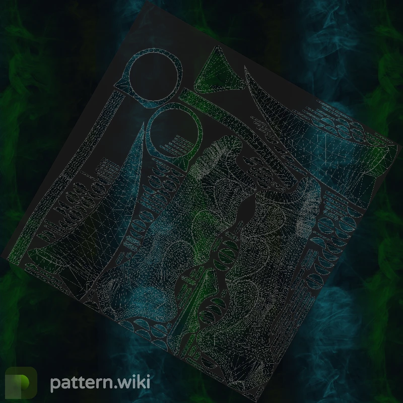 Karambit Gamma Doppler seed 987 pattern template