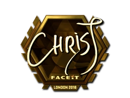 Sticker chrisJ (Gold) | London 2018 preview