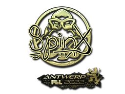 Sticker Spinx (Gold) | Antwerp 2022 preview