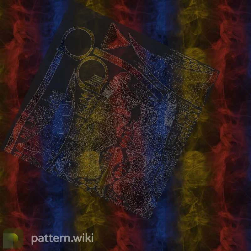 Karambit Marble Fade seed 185 pattern template