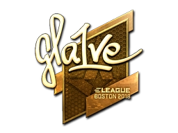 Sticker gla1ve (Gold) | Boston 2018 preview