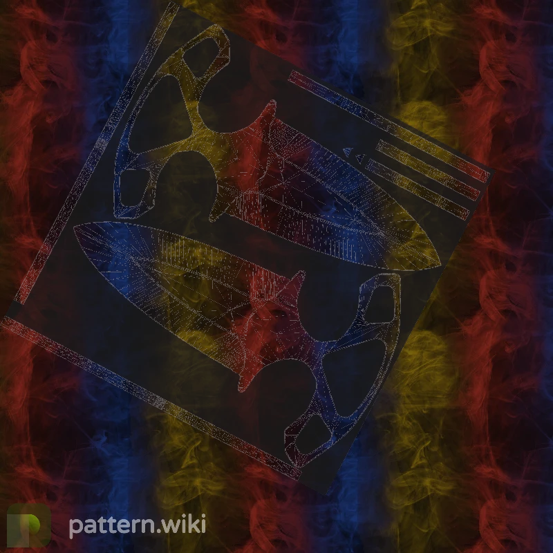 Shadow Daggers Marble Fade seed 194 pattern template